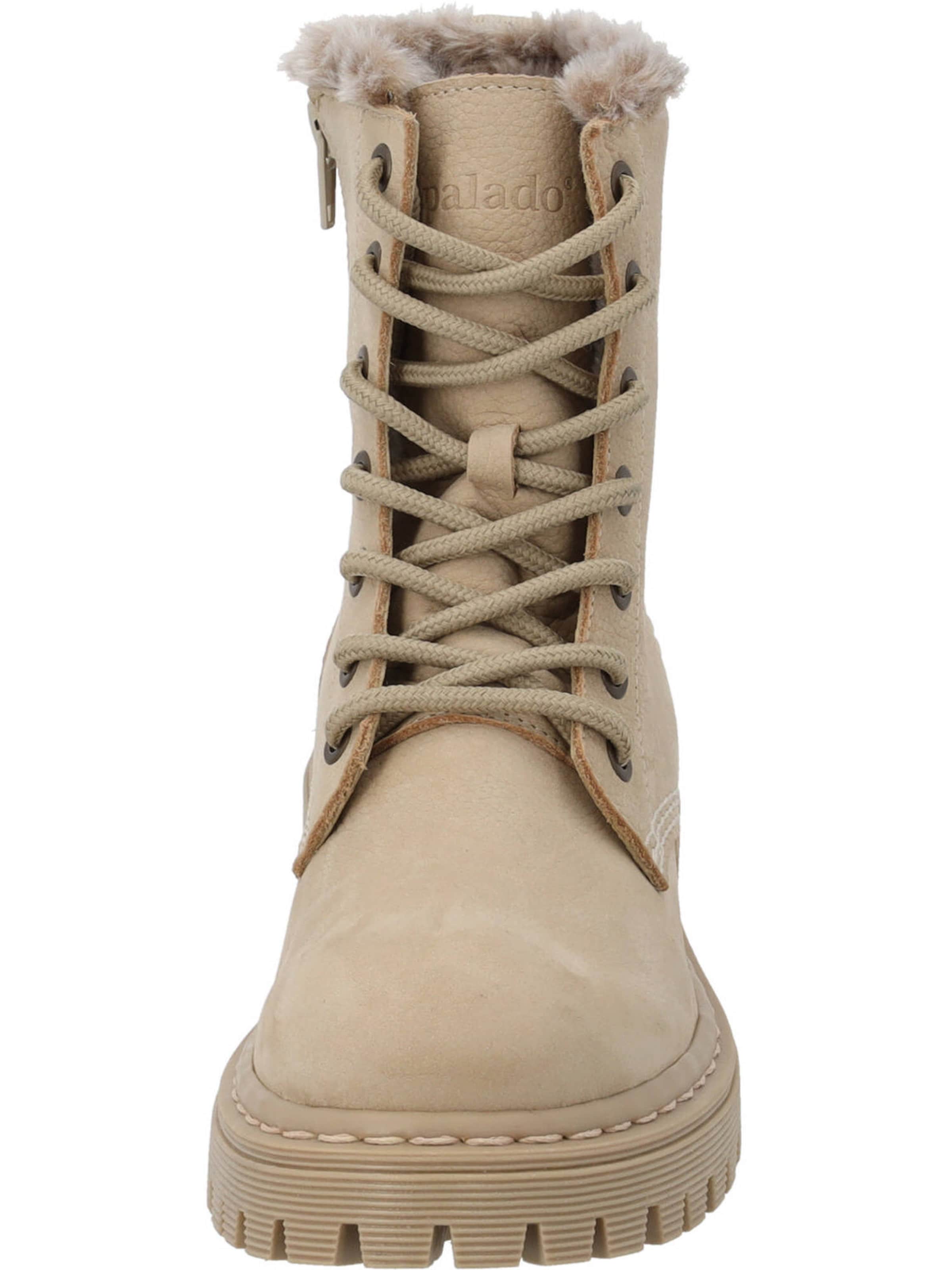 Palado Μπότες με κορδόνια 'Giase' σε μπεζ