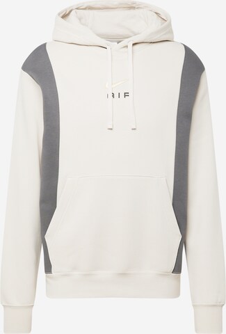 Nike Sportswear - Sweatshirt 'AIR' em bege: frente