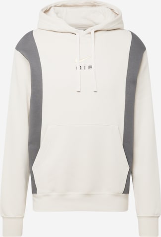 Nike Sportswear Sweatshirt 'AIR' in Beige: voorkant