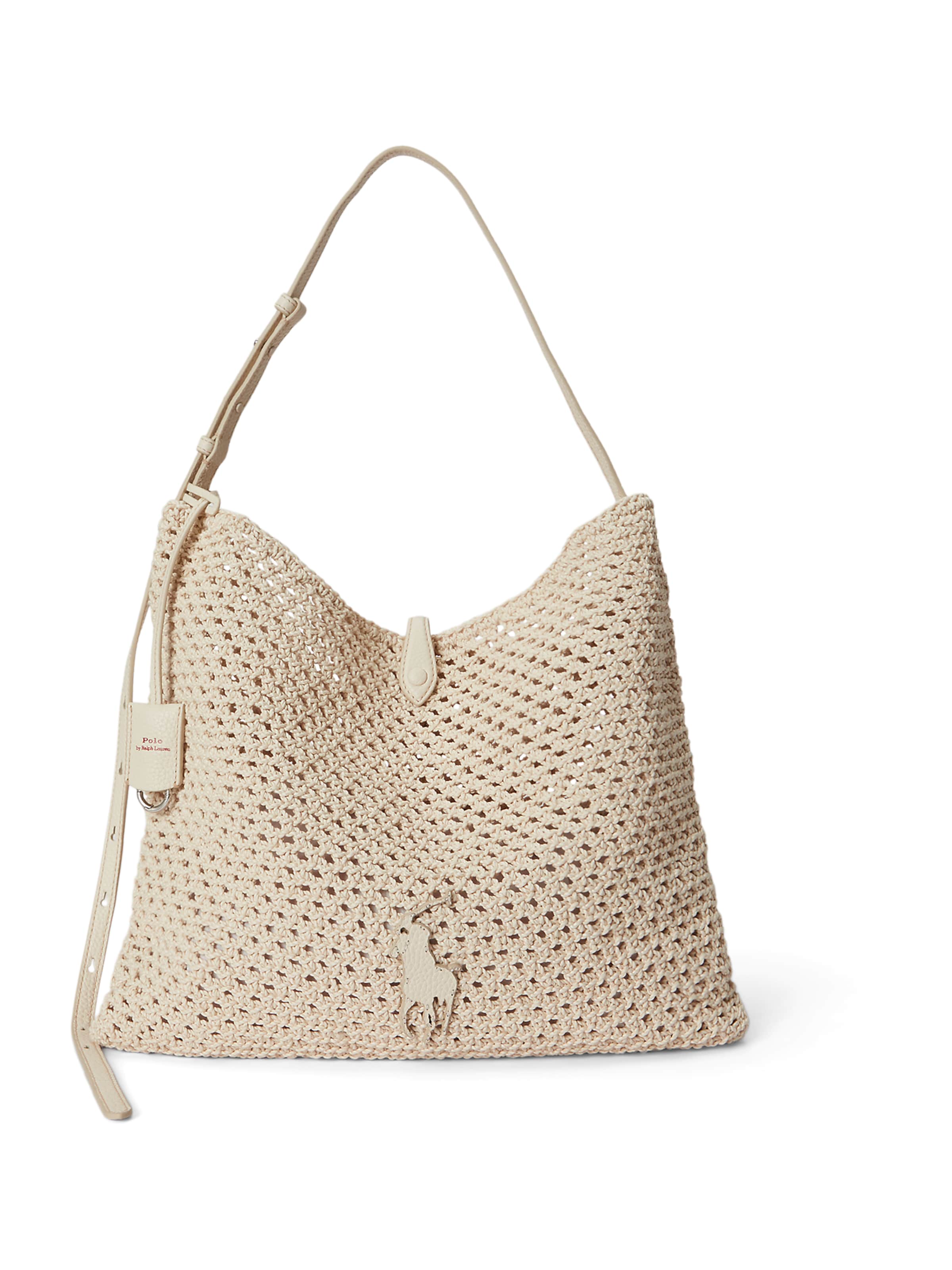 Polo Ralph Lauren - Bolso de hombro en beige: frente
