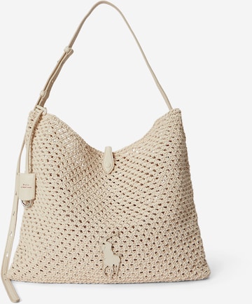 Polo Ralph Lauren Torba za čez ramo | bež barva: sprednja stran