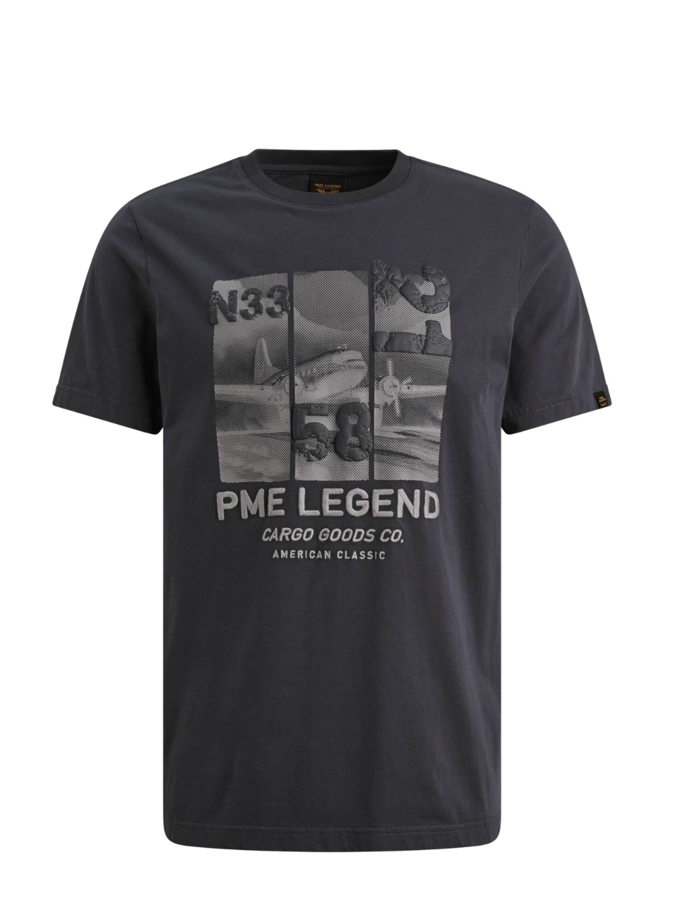 Pme-Legend Shirt 'PME Legend - Heren t-shirt' in Grey: front