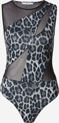 pilka ABOUT YOU Marškinėliai-glaustinukė 'Nela': priekis