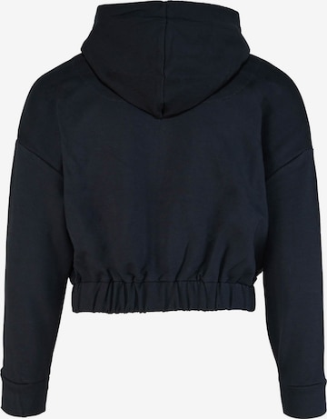 BLUE EFFECT Zip-Up Hoodie in Black