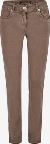 MARC AUREL Skinny Pants in Grey: front