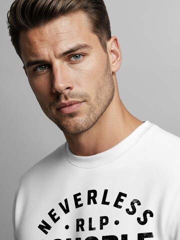 Neverless Sweatshirt 'Schorle' in White