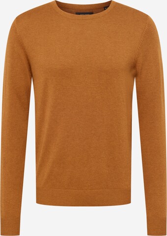 JACK & JONES Pullover 'EMIL' i brun: forside