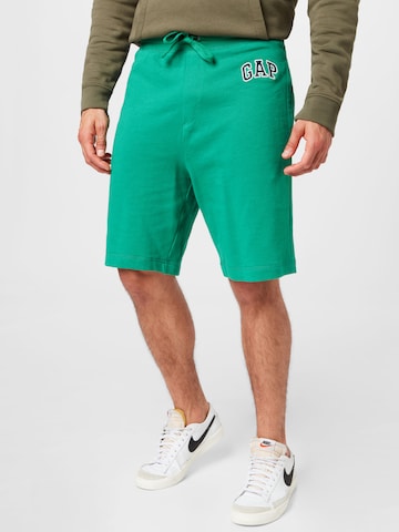 GAP Regular Broek 'ARCH' in Groen: voorkant