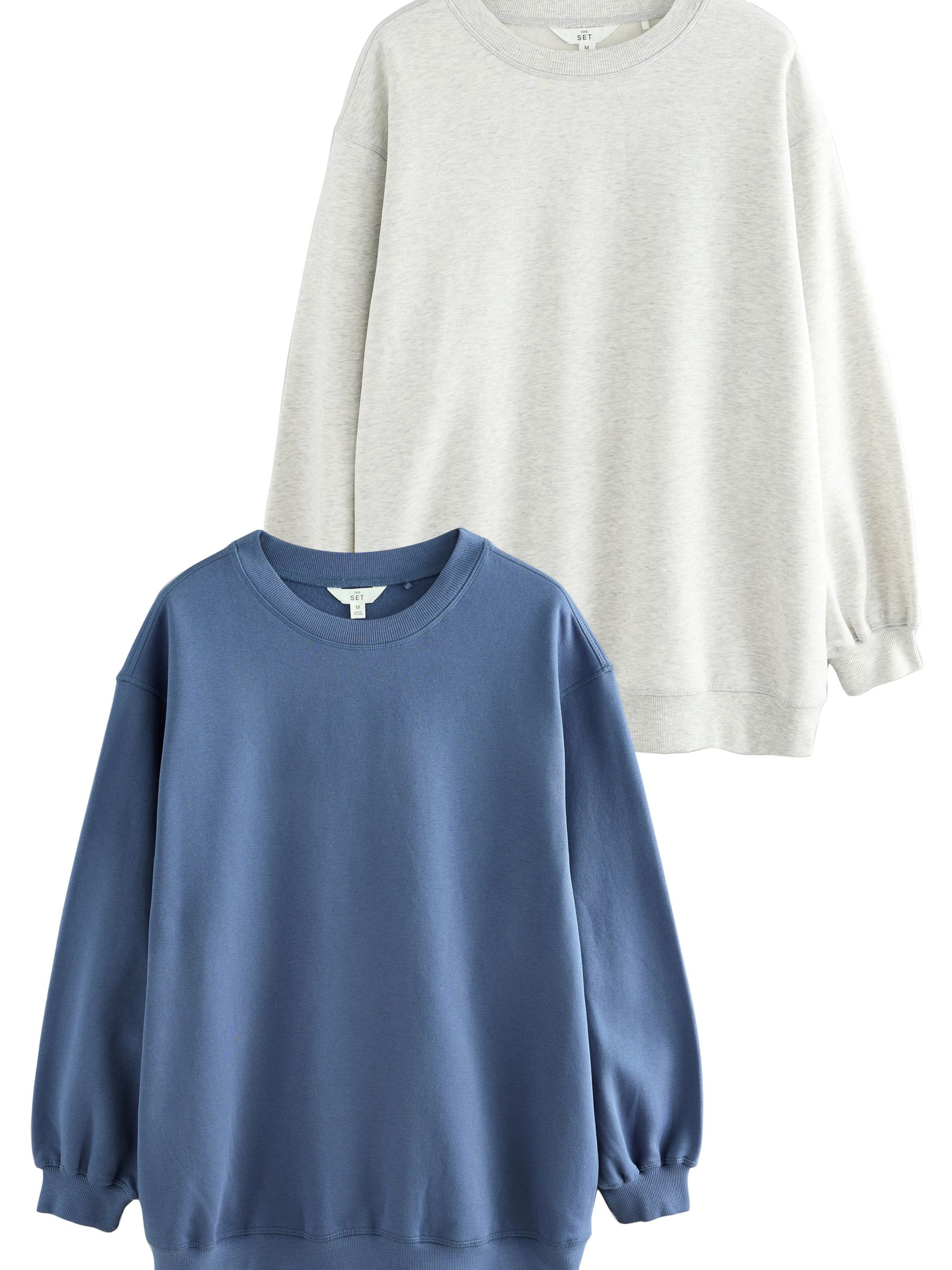 The Set Sweatshirt in Blue: front