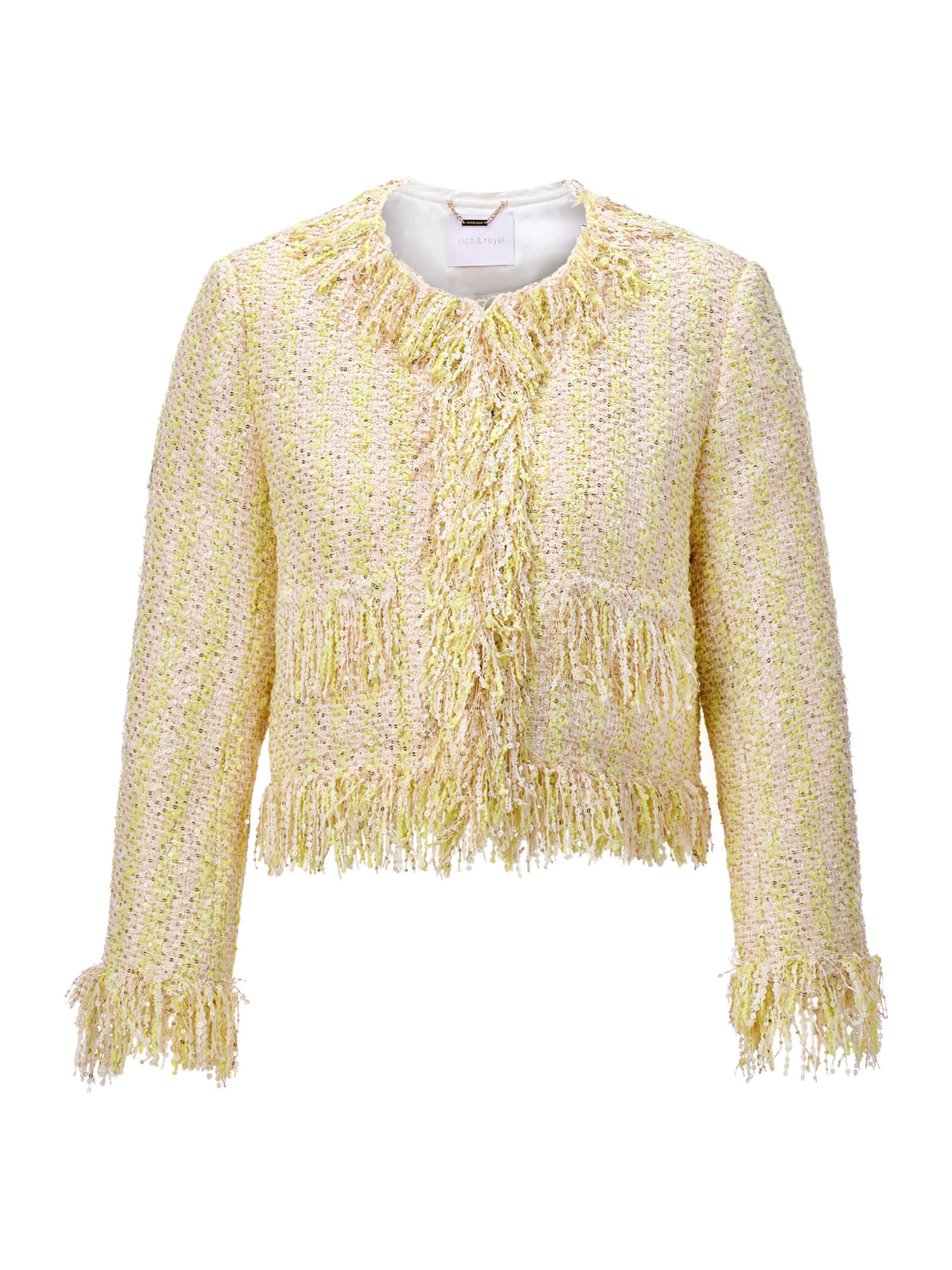 Blazer di Rich & Royal in giallo: frontale