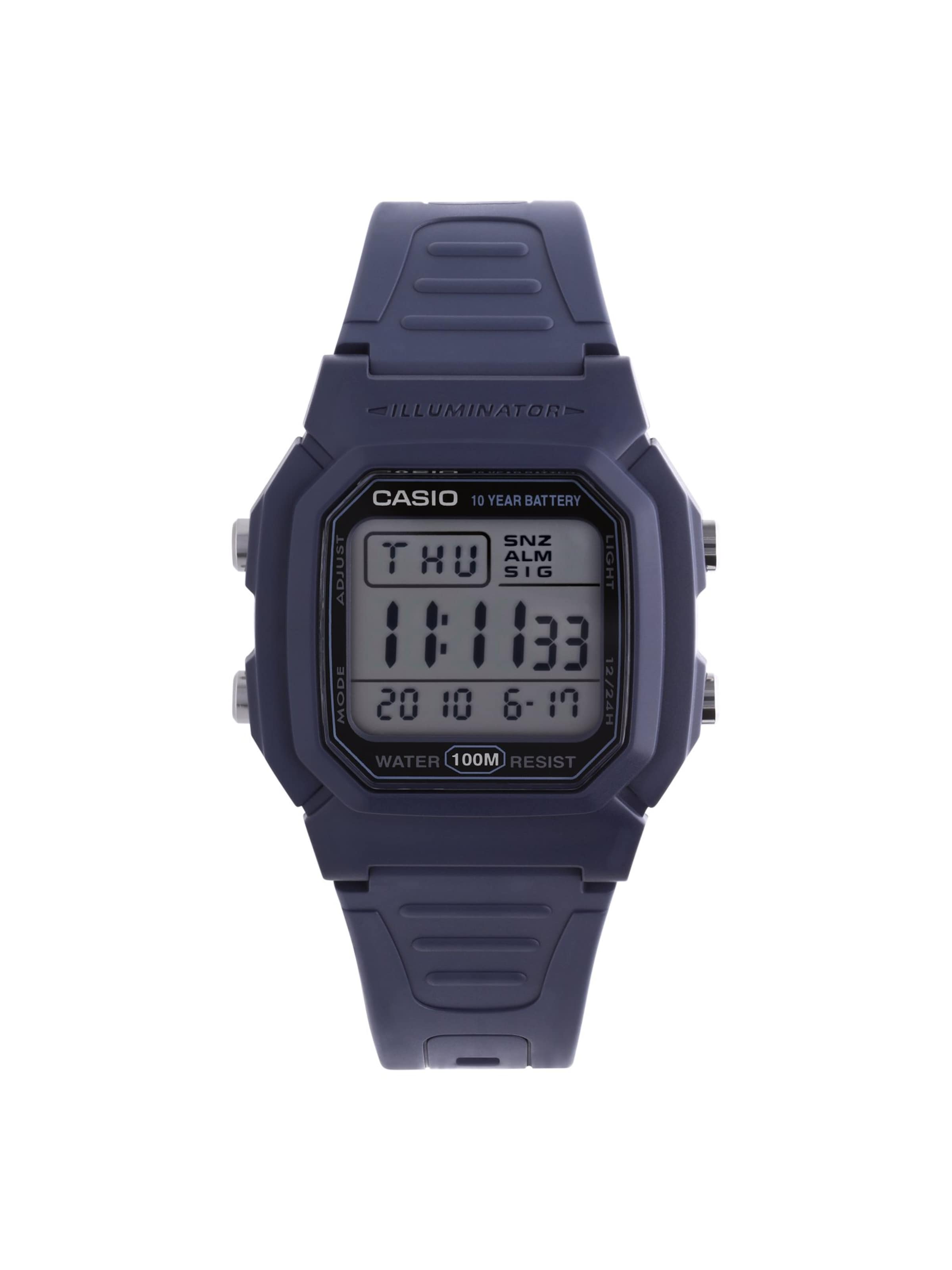 CASIO Digital Watch 'Klassisch' in Blue / Black, Item view