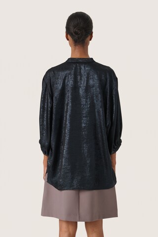 SOAKED IN LUXURY Bluse 'SLElvie' i sort