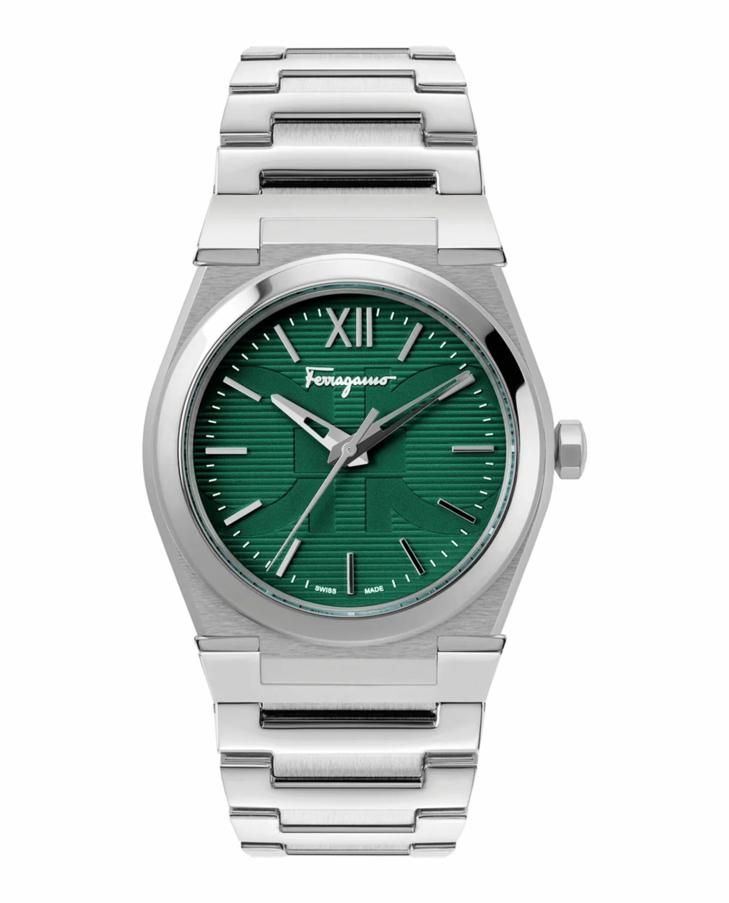Salvatore Ferragamo Analoog horloge in Zilver: voorkant