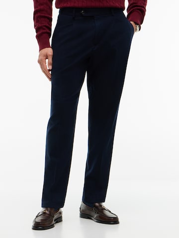TOMMY HILFIGER Slimfit Pantalon in Blauw: voorkant