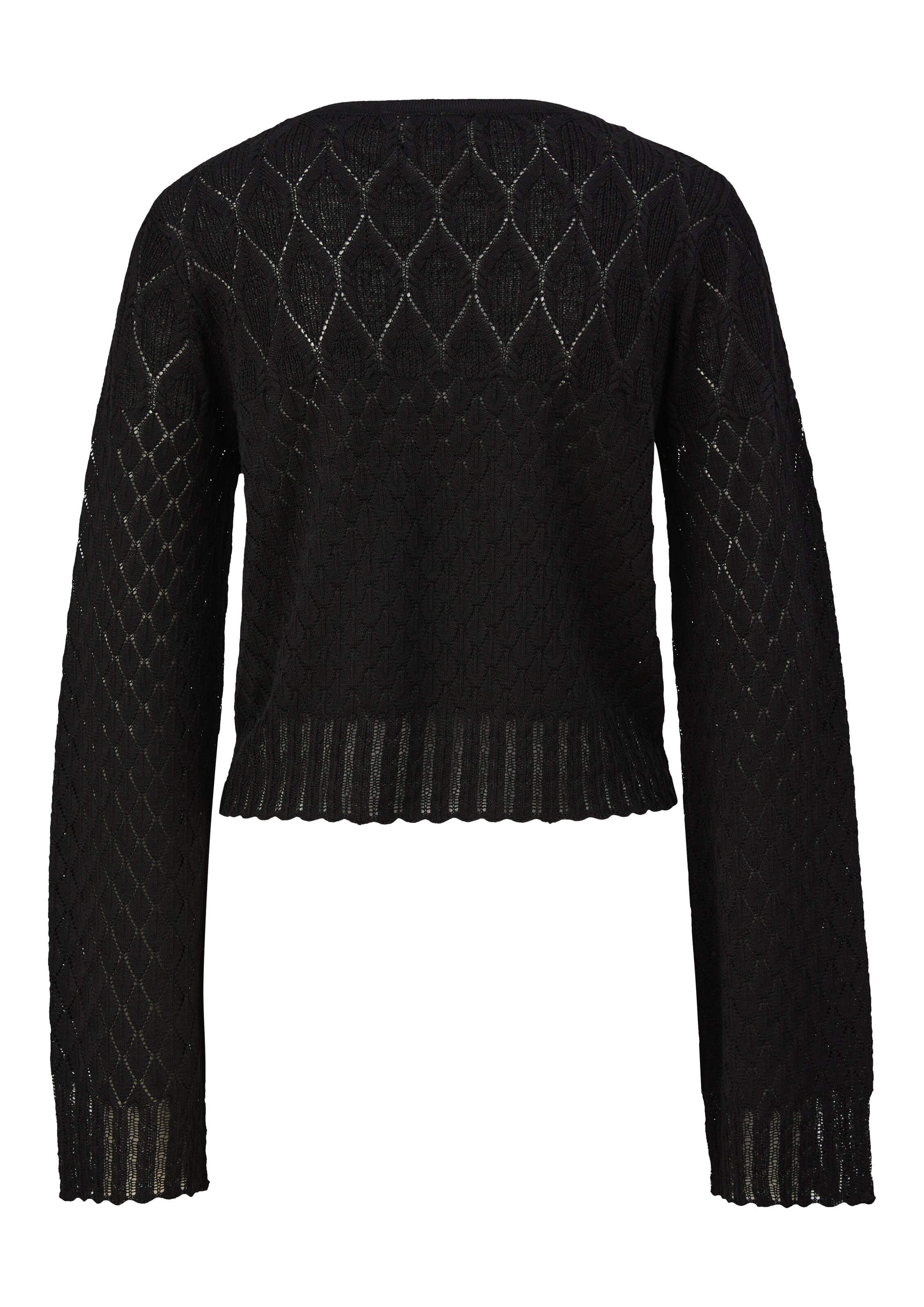 QS Gebreid vest in Zwart