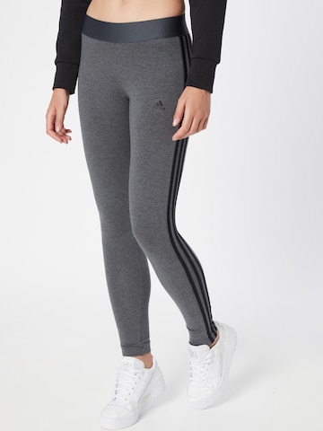 ADIDAS SPORTSWEAR Skinny Workout Pants 'Essential' in Grey: front