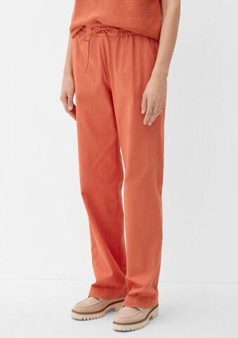 Loosefit Pantalon s.Oliver en orange