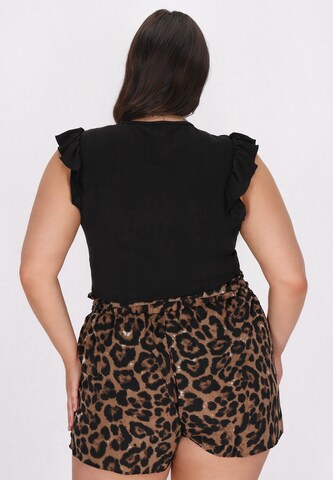 faina Top in Zwart