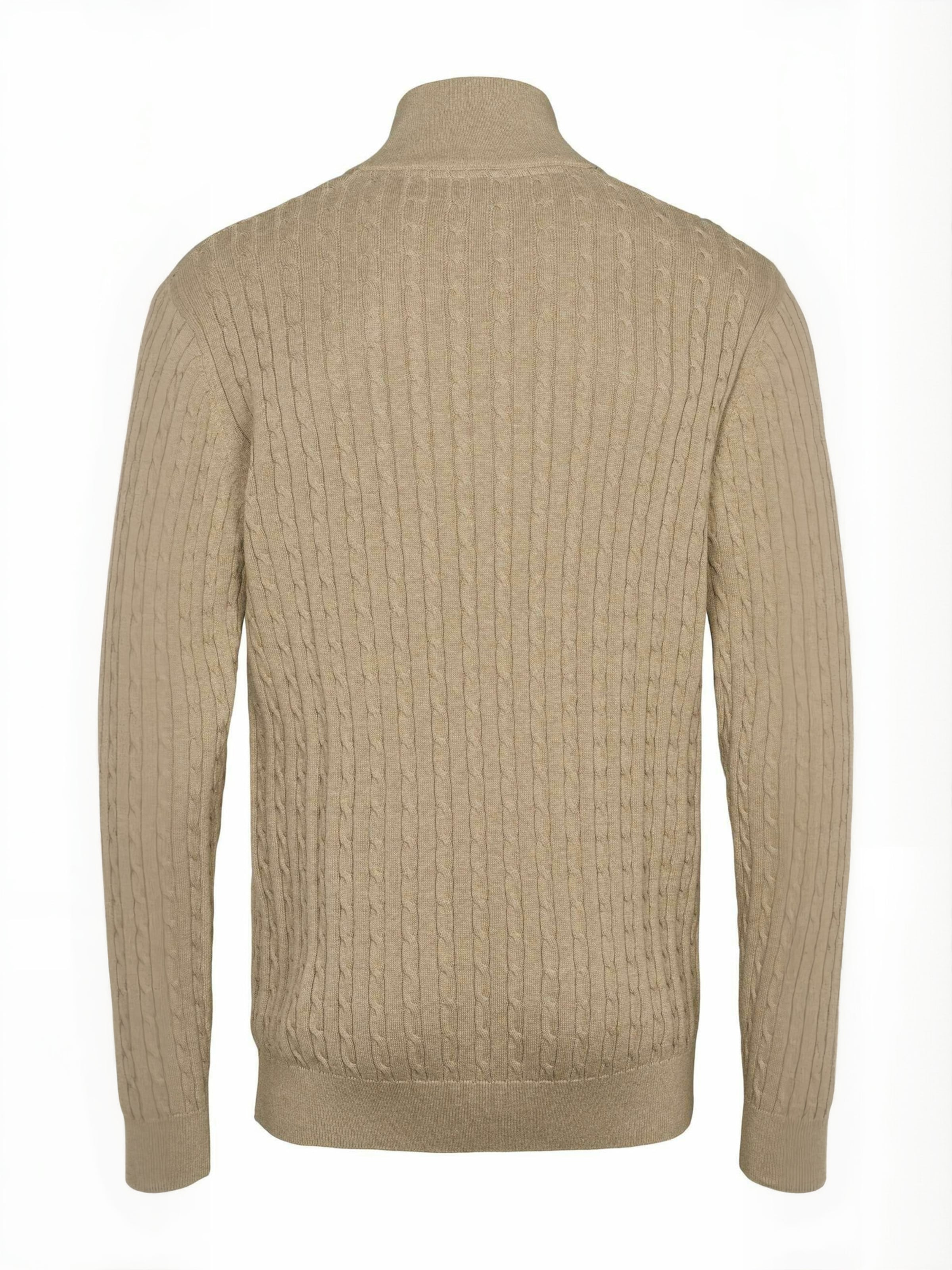U.S. POLO ASSN. Neulepaita ' UMRomeo Half-zip ' värissä beige