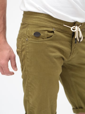 Miracle of Denim Slimfit Broek 'Thomas' in Groen