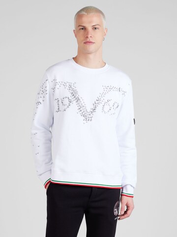 19V69 ITALIASweater majica 'BIRD' - bijela boja: prednji dio