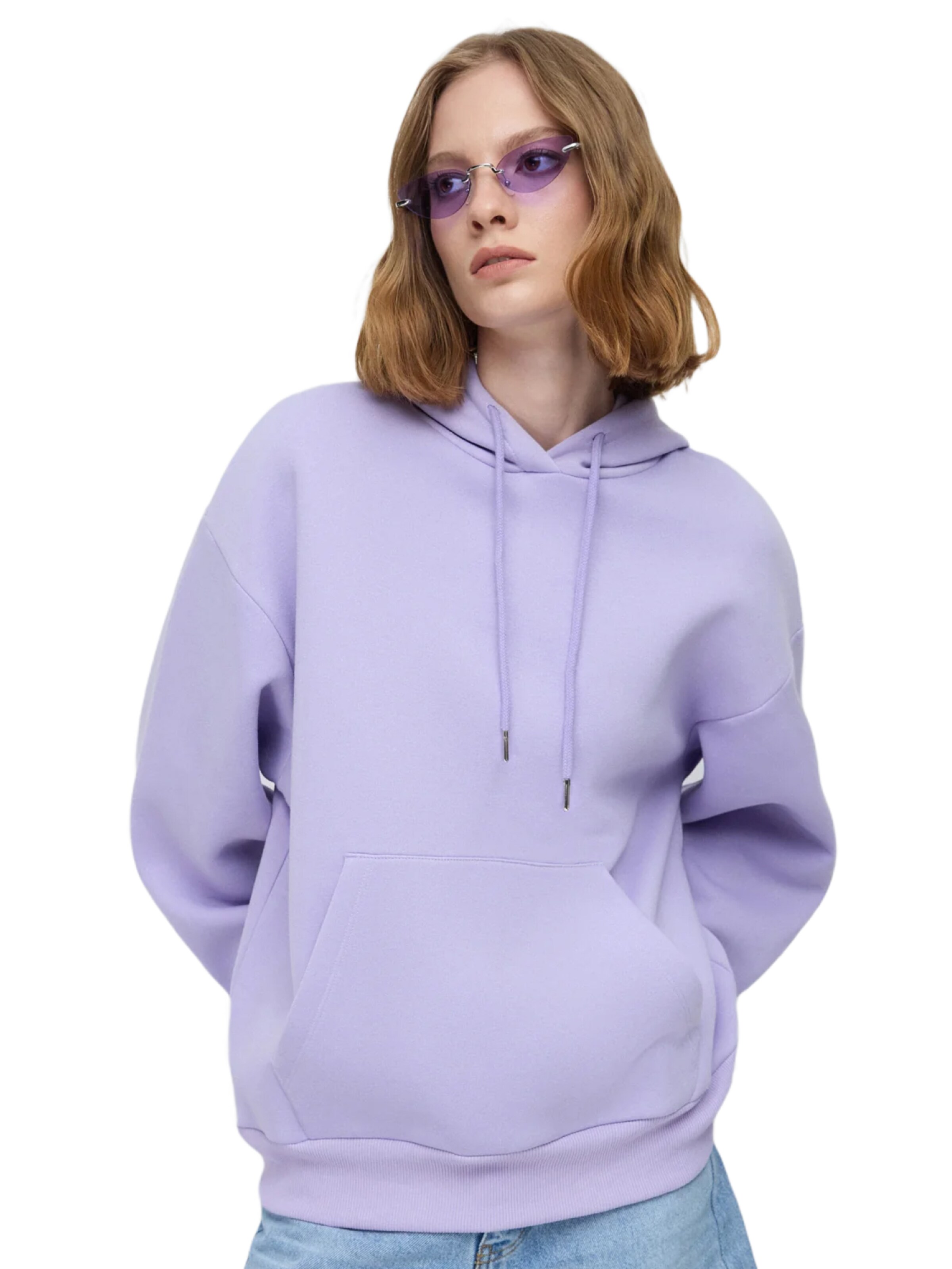 Sweat-shirt No Matter What en violet : devant