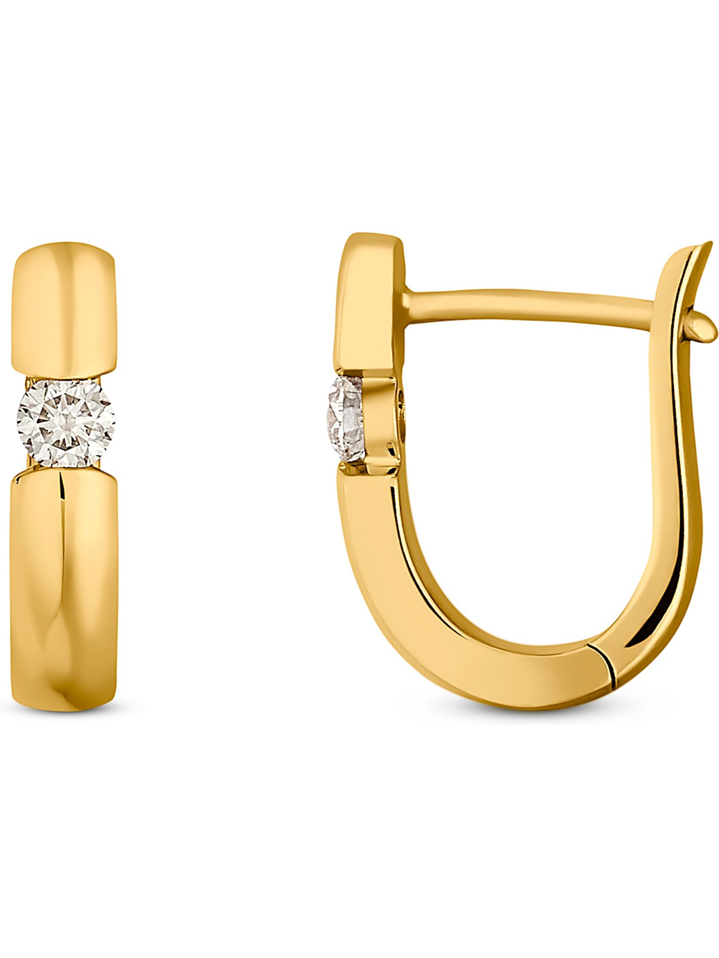 CHRIST Earrings in Yellow: front
