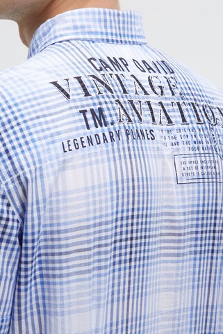 CAMP DAVID Regular fit Button Up Shirt in Blue