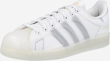 Baskets basses 'SUPERSTAR' ADIDAS ORIGINALS en blanc : devant