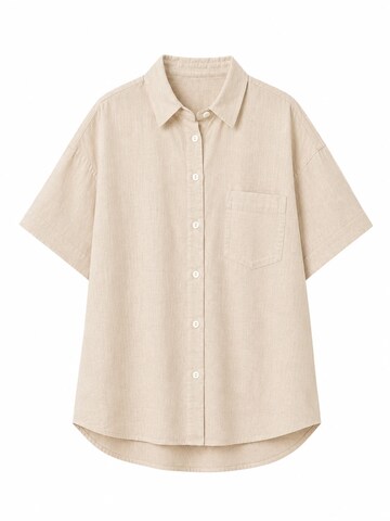 BREEZERA Blouse in Beige: front
