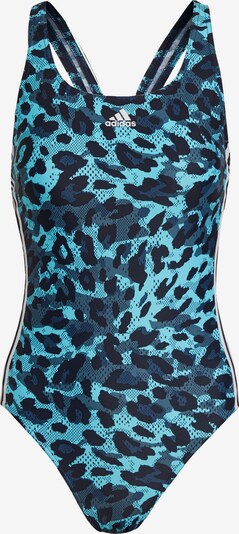 ADIDAS PERFORMANCE Bañador de natación en aqua / azul paloma / azul oscuro / blanco, Vista del producto
