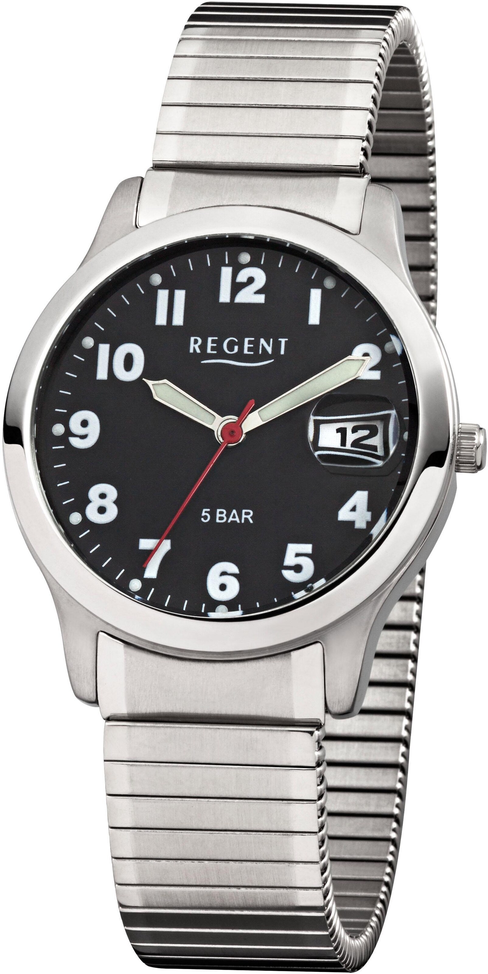 REGENT Analog Watch in Silver: front