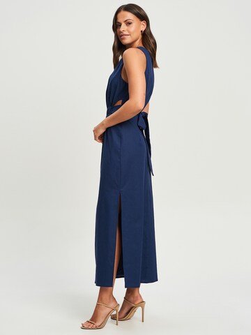 Robe 'SIANDRA' Tussah en bleu