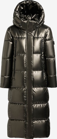 khujo Wintermantel 'Rubina2 Shiny' in Bruin: voorkant