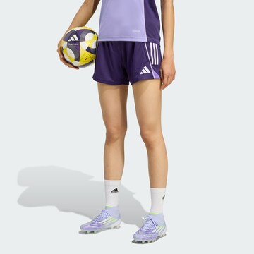 Regular Pantalon de sport 'Tiro 25' ADIDAS PERFORMANCE en violet : devant