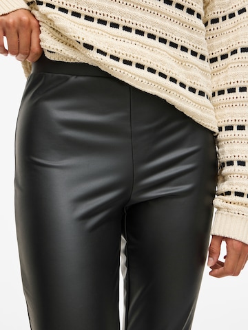 VILA Skinny Legíny 'VISAFFRON' - Čierna