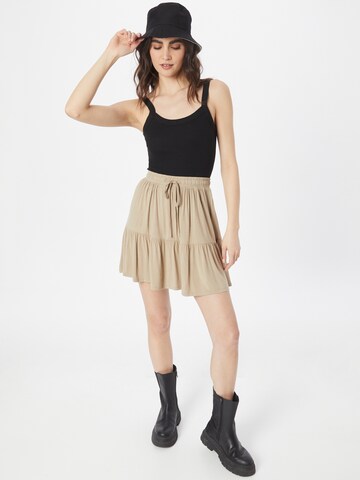 PIECES Skirt 'Omera' in Brown