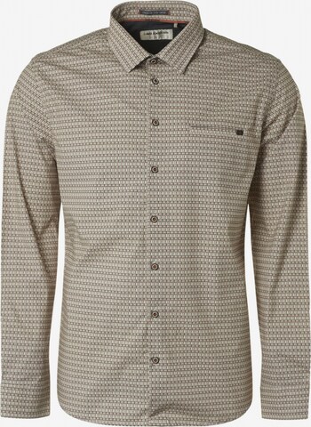 No Excess Regular fit Button Up Shirt in Beige: front