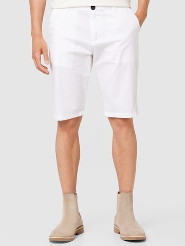 TOM TAILOR Regular Chino Pants in White: front