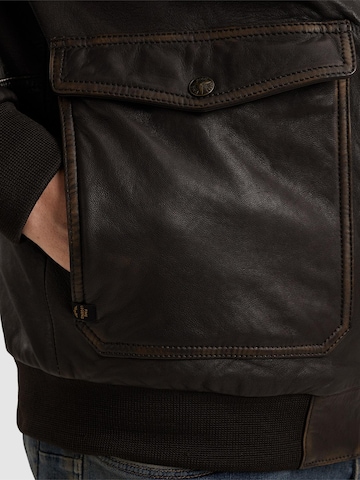 Giacca di mezza stagione 'Snowprop leather jacket' di PME Legend in marrone