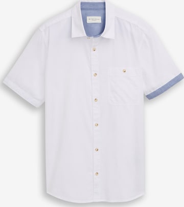 TOM TAILOR Риза в бяло: отпред