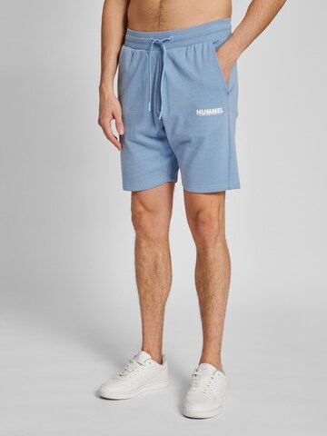 Regular Pantalon de sport 'Legacy' Hummel en bleu : devant
