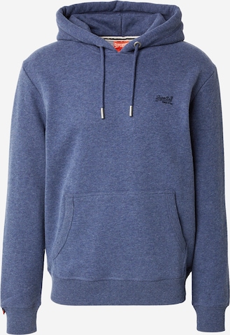 Sweat-shirt 'Essential' Superdry en bleu : devant