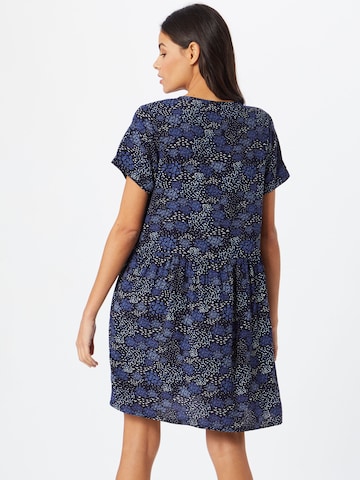 Rochie tip bluză 'Flowerbirds' de la Iriedaily pe albastru