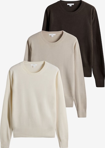 The Set Pullover in Beige: Vorderseite