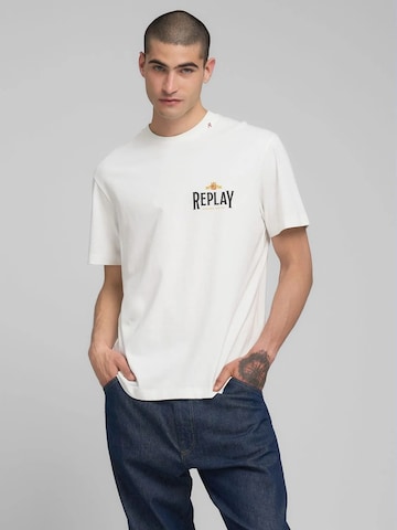REPLAY Shirt‌‌‌‌‌‌‌ in Weiß: Vorderseite