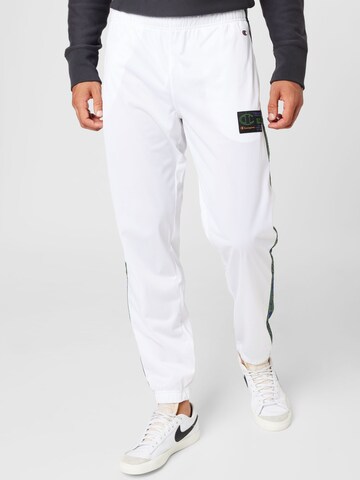 Pantalon Champion Authentic Athletic Apparel en blanc : devant