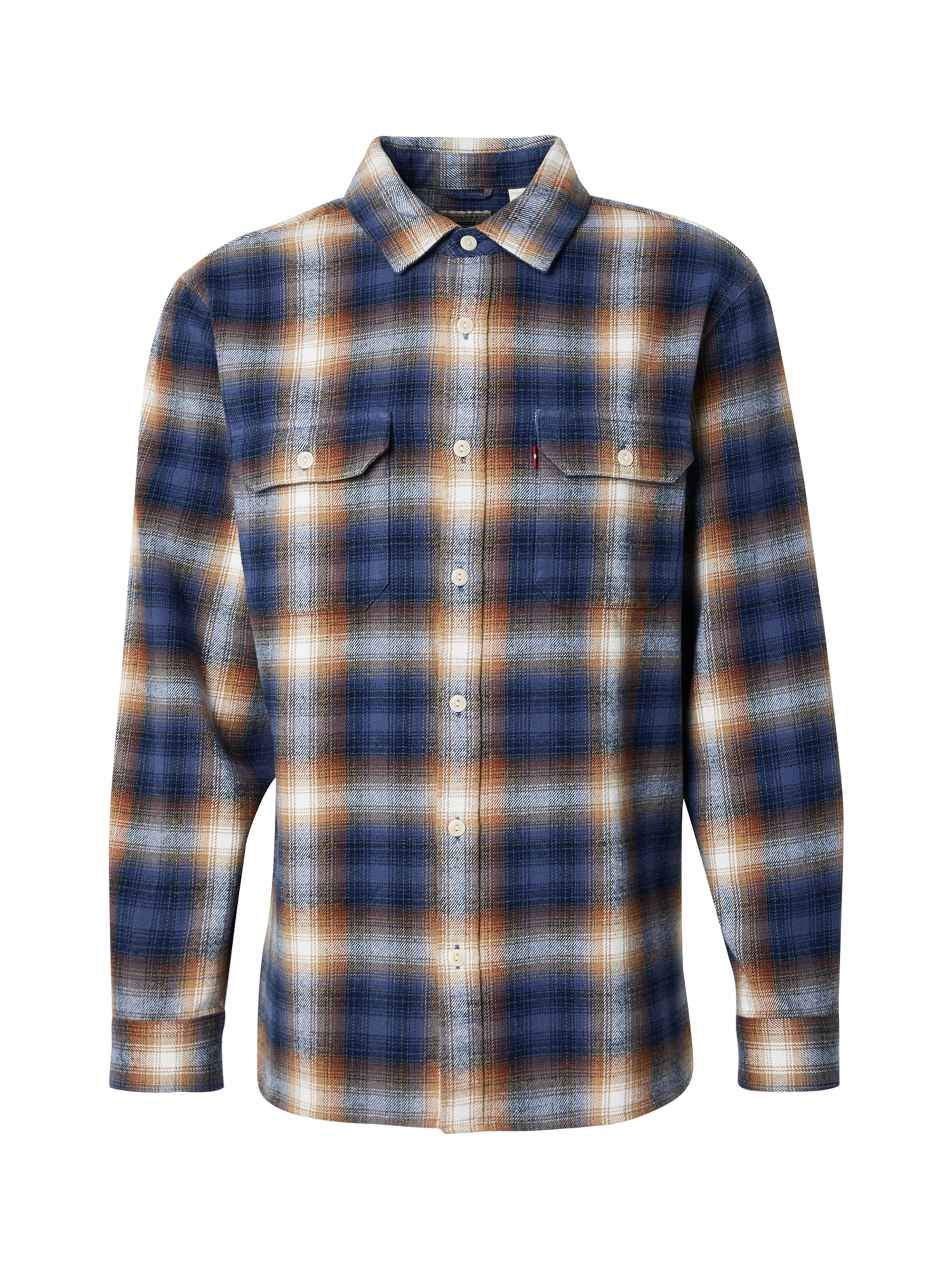 LEVI'S ® Regular fit Skjorta 'Jackson Worker Overshirt' i blå: framsida