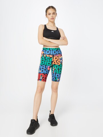 Skinny Pantalon de sport 'Farm Rio Bike' ADIDAS SPORTSWEAR en noir