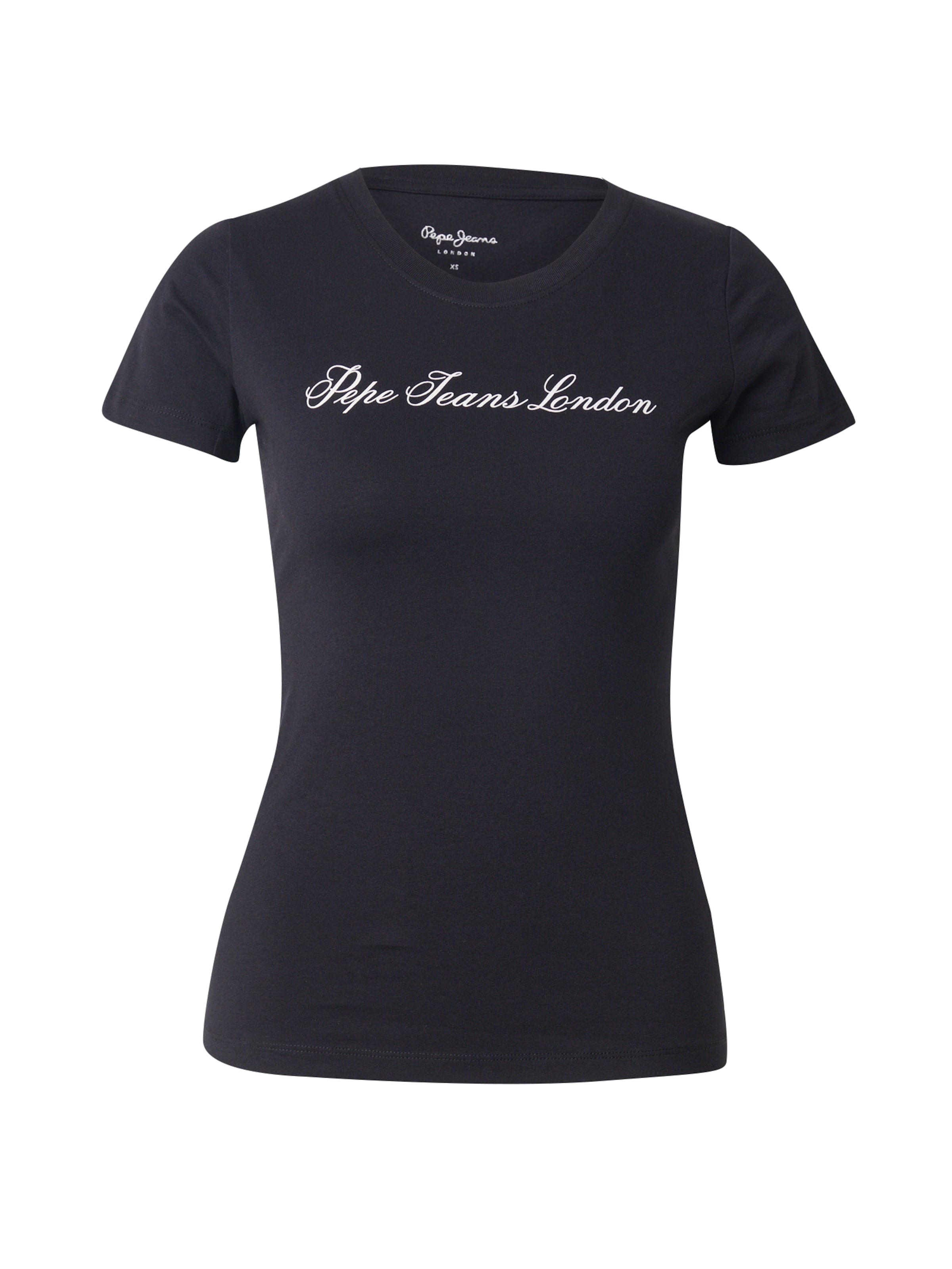 Pepe Jeans - Camisa 'SENA' em preto: frente